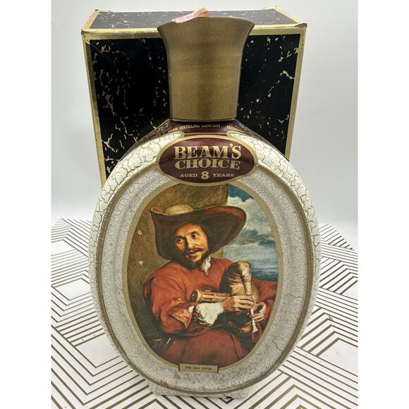 The Bag Piper Collectors Jim Beam Bottle Decanter Barware Man Cave Bar Empty Box - Picture 1 of 3